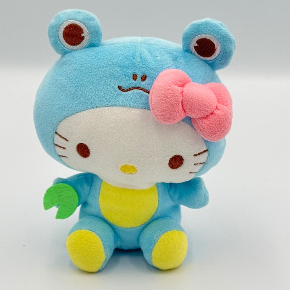 Sanrio Hello Kitty Keroppi Frog Costume Plush Blue Pink Bow SKJ USA